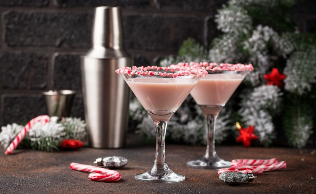 Weihnachtliche Cocktails: Candy Cane Martinis
