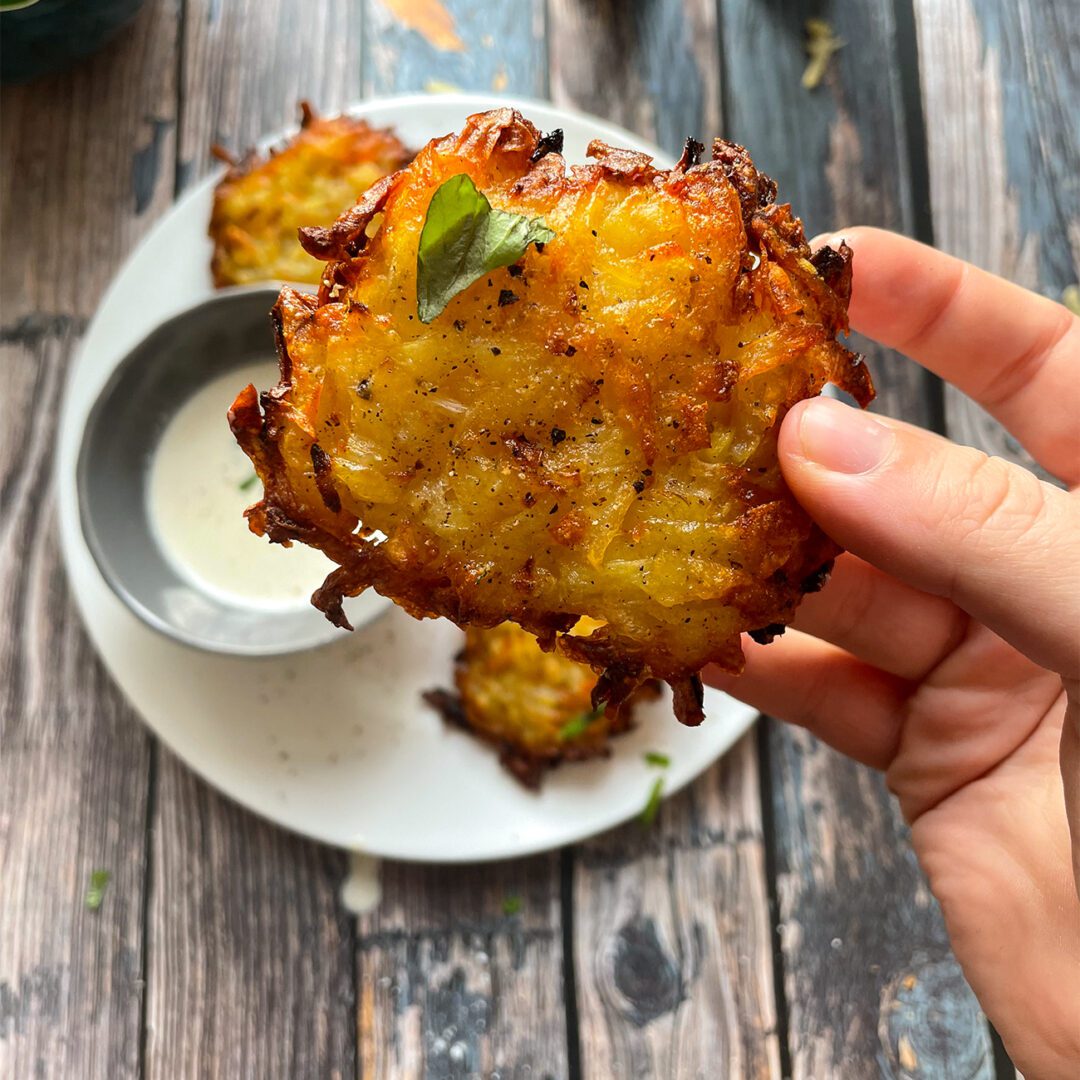 Kartoffelpuffer aus der Heißluftfritteuse | Klarstein Kartoffelpuffer aus der Heißluftfritteuse | Klarstein